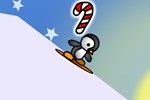 Пингвин на сноуборде